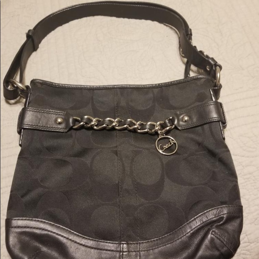 Coach canvas and leather purse.